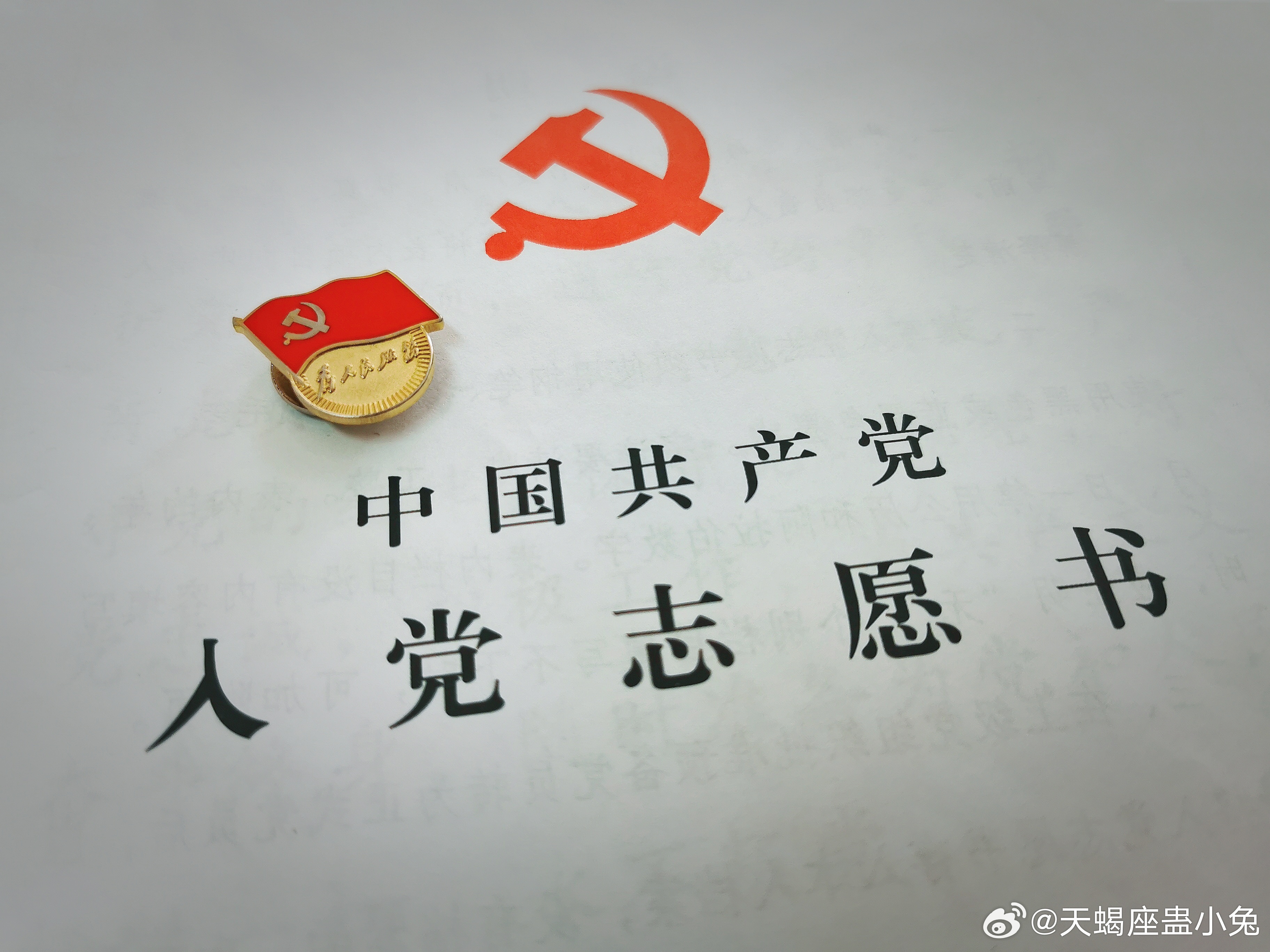 最新入党志愿书——追求信仰，砥砺前行